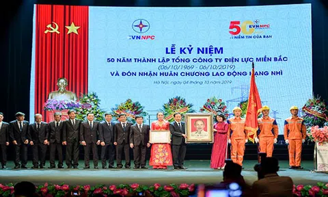 Tổng Công ty Điện lực miền Bắc hân hoan kỷ niệm 50 năm ngày thành lập (6/10/1969-6/10/2019) và đón nhận Huân chương lao động Hạng Nhì của Tổng công ty Điện lực miền Bắc