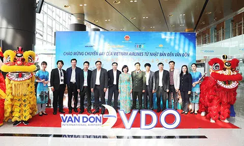 Sân bay Vân Đồn đón chuyến bay đầu tiên từ Nhật Bản