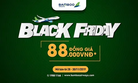 Bamboo Airways Black Friday - chương trình ưu đãi vé máy bay đồng giá dịp cuối năm