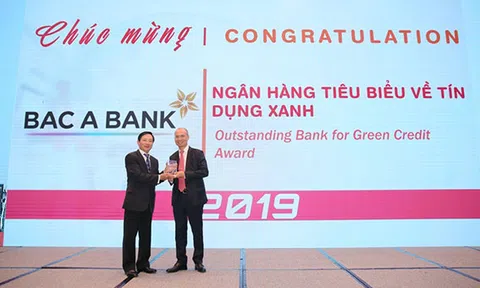Bac A Bank chính thức được vinh danh "Ngân hàng tiêu biểu về tín dụng xanh"