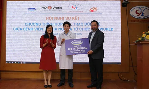 Hợp tác giữa Bệnh viện tim Hà Nội và Tổ chức MD1World đem lại nhiều cơ hội chữa trị cho các bệnh nhân nhi tim mạch