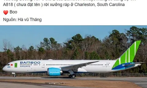 Xuất hiện hình ảnh chiếc 787-9 Dreamliner tiếp theo của Bamboo Airways đang rời xưởng Boeing