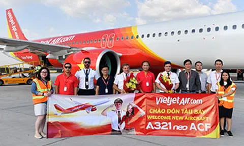 Sẵn sàng mùa cao điểm, Vietjet chào đón thêm tàu bay A321neo ACF hiện đại nhất thế giới