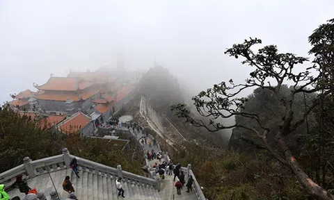 Xuân về, lên Fansipan thưởng hoa, lễ Phật