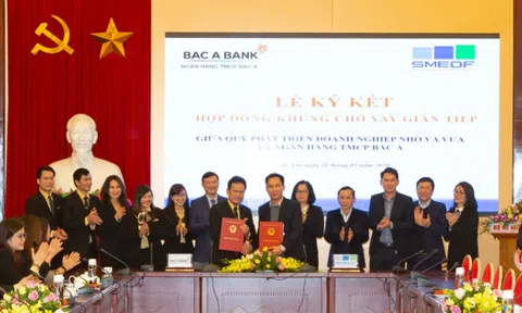 BAC A BANK ký hợp đồng khung cho vay gián tiếp với Quỹ Phát triển Doanh nghiệp nhỏ và vừa