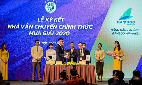 Bamboo Airways là nhà tài trợ vận chuyển chính thức cho CLB bóng đá Hà Nội mùa giải năm 2020