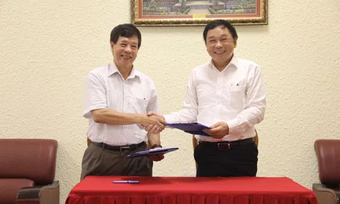 Lễ ký kết hợp tác liên kết tuyển sinh và đào tạo giữa Trường Cao đẳng Kinh doanh Công nghệ Hà Nội và Trường Cao đẳng Y – Dược Thăng Long.