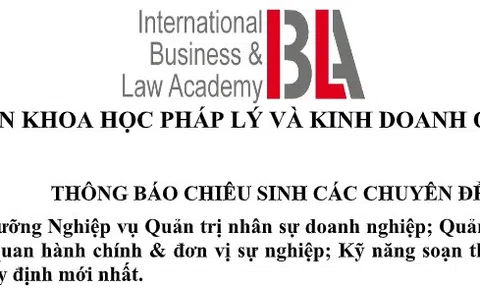 Khóa bồi dưỡng Nghiệp vụ Quản trị nhân sự doanh nghiệp; Quản lý nhân sự tại các cơ quan hành chính & đơn vị sự nghiệp; Kỹ năng soạn thảo văn bản theo các quy định mới nhất.
