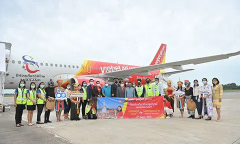 Vietjet khai trương đường bay nội địa thứ 10 tại Thái Lan, kết nối thủ đô Băng Cốc và Nakhon Si Thammarat