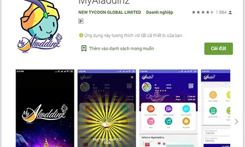 Cảnh báo lừa đảo khi nạp tiền vào ứng dụng Myaladdinz
