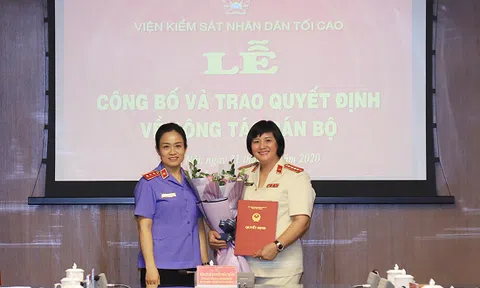 Trao quyết định bổ nhiệm Chánh Thanh tra VKSND tối cao
