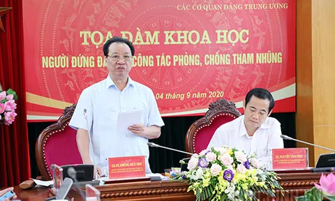 Ban Nội chính Trung ương: Tọa đàm khoa học “Người đứng đầu với công tác phòng, chống tham nhũng”