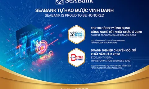 Seabank lọt vào top 30 công ty ứng dụng công nghệ tốt nhất châu Á 2020