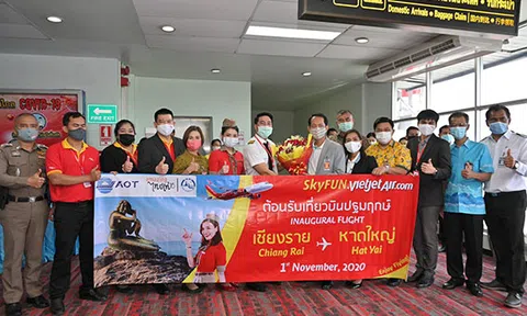 Vietjet Thái Lan tiếp tục mở đường bay mới kết nối các thành phố lớn tại Thái Lan