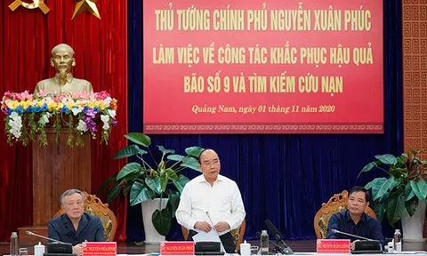 Thủ tướng chủ trì họp bàn giải pháp khắc phục hậu quả bão số 9