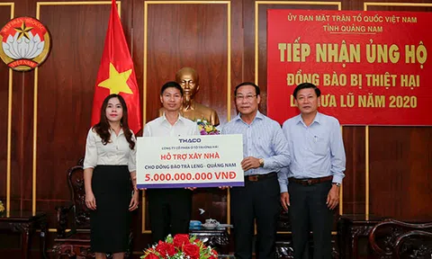 THACO hỗ trợ xây dựng lại ngôi làng cho đồng bào Trà Leng - Quảng Nam