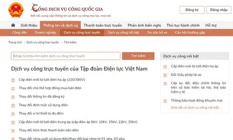 Gần 1,5 triệu hồ sơ được đồng bộ và gần 500 nghìn yêu cầu về dịch vụ điện được thực hiện qua Cổng DVCQG
