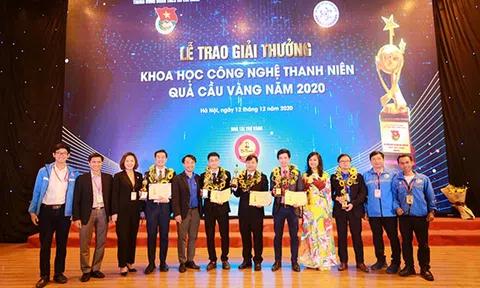 Giải thưởng “Quả cầu vàng” trao cho 10 gương mặt trẻ xuất sắc trong lĩnh vực khoa học công nghệ