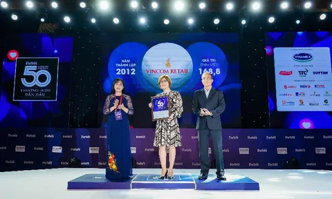 Vincom Retail nhận giải top 10 thương hiệu dẫn đầu Việt Nam