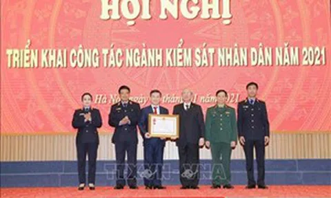 Thường trực Ban Bí thư dự Hội nghị triển khai công tác ngành kiểm sát nhân dân 2021
