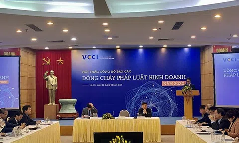 VCCI công bố báo cáo “Dòng chảy pháp luật kinh doanh Việt Nam năm 2020"