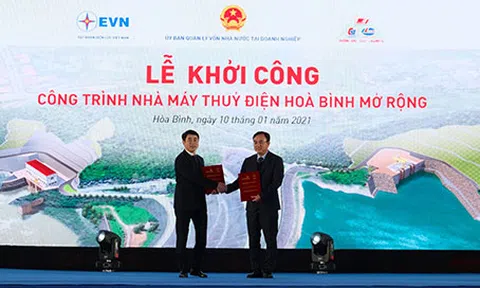 Vietcombank cấp khoản tín dụng 4.000 tỷ đồng tài trợ xây dựng công trình nhà máy thủy điện Hòa Bình mở rộng của Tập đoàn Điện lực Việt Nam
