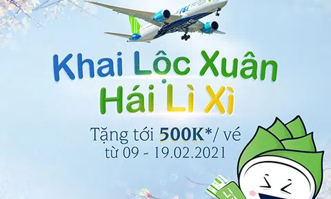 Bamboo Airways tung triệu “lì xì” cho khách bay thoả thích đến tháng 10
