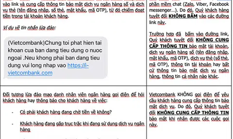 Cảnh báo một số hình thức lừa đảo mới nhằm đánh cắp thông tin dịch vụ ngân hàng