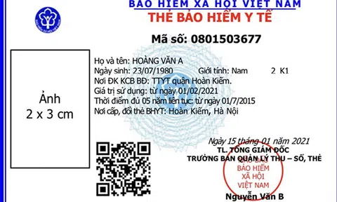 Từ tháng 4/2021, BHXH Việt Nam cấp thẻ BHYT mẫu mới nhằm tạo điều kiện thuận lợi cho người dân