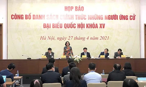 Công bố 868 ứng cử viên đại biểu Quốc hội, có 9 người tự ứng cử