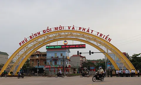 Phú Bình (Thái Nguyên): Đoàn kết, phấn đấu, hướng đến xây dựng Thị xã vào năm 2025.
