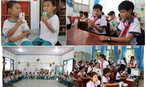 4 năm sữa học đường đồng hành với học sinh Bến Tre nay đã thu "trái ngọt"