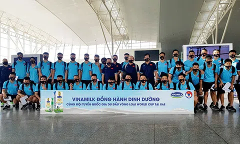 Vinamilk đồng hành cùng đội tuyển Quốc Gia tại vòng loại Worldcup 2022
