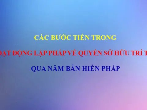 Các bước tiến trong hoạt động lập pháp về quyền Sở hữu trí tuệ qua năm bản Hiến pháp