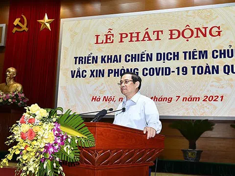 Thủ tướng phát động chiến dịch tiêm chủng lớn nhất lịch sử cho 75 triệu người dân Việt Nam