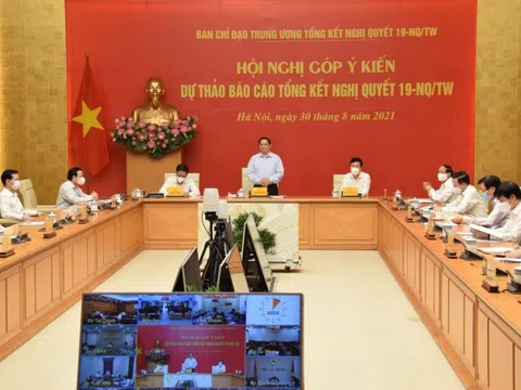 Thủ tướng chủ trì hội nghị góp ý về chính sách, pháp luật liên quan đất đai