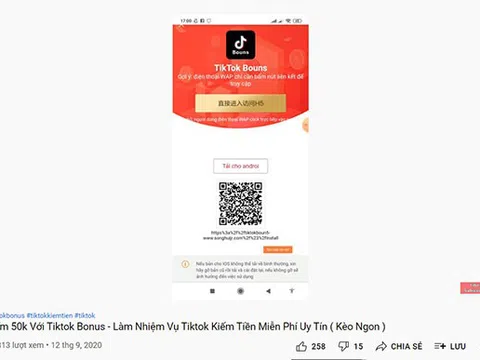 Cảnh giác lừa đảo app “TikTok Bonus”