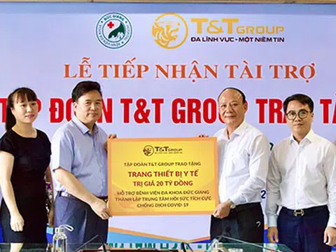 T&T Group tài trợ 20 tỷ đồng giúp Bệnh viện Đức Giang lập trung tâm ICU chống dịch COVID-19