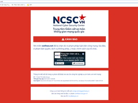 Sàn giao dịch tiền ảo Wefinex bị chặn do vi phạm pháp luật