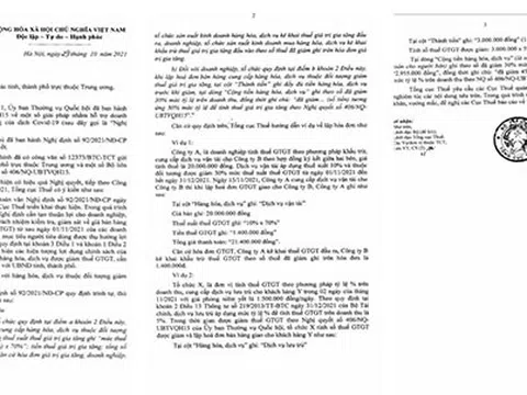 Tổng cục Thuế yêu cầu các Cục Thuế cần tạo thuận lợi cho doanh nghiệp, tổ chức, người dân, đồng thời có trách nhiệm kiểm tra, giám sát về giá bán hàng hóa, dịch vụ