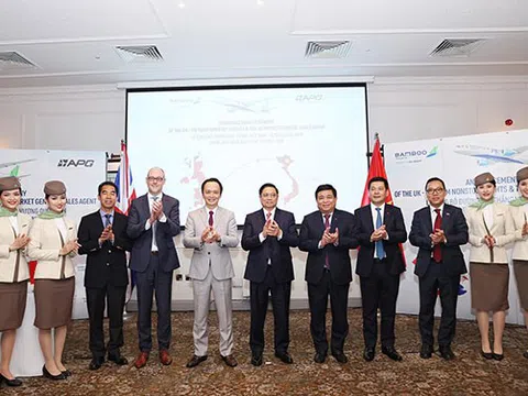 Bamboo Airways công bố đường bay thẳng Việt - Anh và ra mắt Tổng đại lý tại Anh dưới sự chứng kiến của Thủ tướng Chính phủ