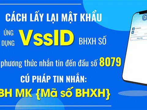Triển khai hình thức cấp lại mật khẩu đăng nhập ứng dụng VssID qua phương thức nhắn tin đến đầu số 8079