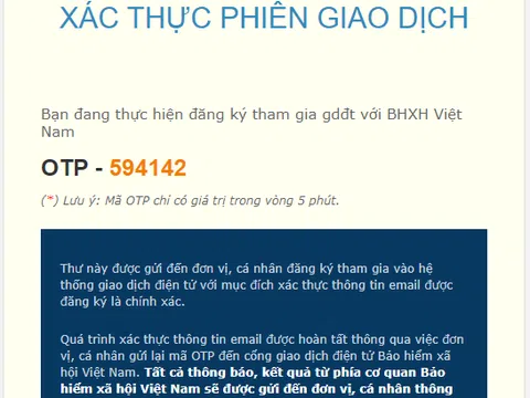 Triển khai hình thức cấp lại mật khẩu ứng dụng VssID miễn phí qua email cá nhân của người dùng