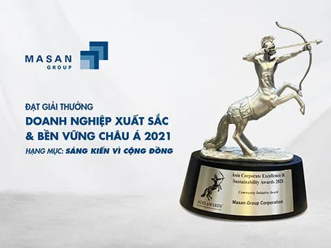 Masan Group được công nhận là doanh nghiệp có Sáng kiến vì Cộng đồng tại giải thưởng Doanh nghiệp Xuất sắc & Bền vững Châu Á 2021