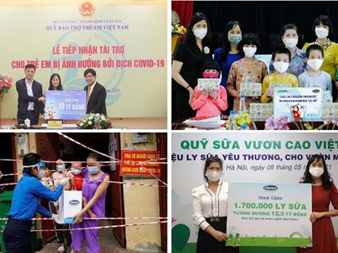 Vinamilk 6 lần liên tiếp được vinh danh trong top 10 Doanh nghiệp phát triển bên vững nhất Việt Nam 2021