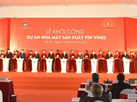 Vingroup khởi công nhà máy sản xuất pin ô tô đầu tiên và hiện đại nhất Việt Nam