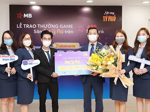 Lộ diện khách hàng trúng 1 tỷ đồng nhờ chơi game trên App MBBank