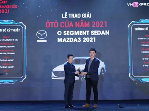 Mazda3 đạt giải Ôtô của năm phân khúc sedan cỡ C