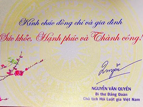 Thư chúc Tết của Chủ tịch Hội Luật gia Việt Nam gửi cán bộ, hội viên Hội Luật gia Việt Nam