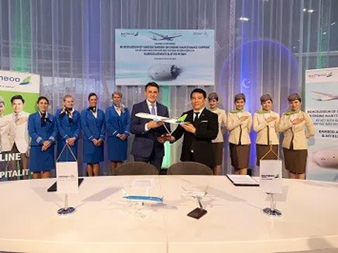 Bamboo Airways ký thoả thuận hợp tác 750 triệu USD với Công ty kỹ thuật và bảo dưỡng máy bay hàng đầu thế giới